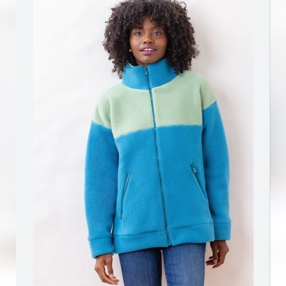 NEW Dudley Stephens Bleecker Zip Up Sherpa Fleece Jacket size XLarge